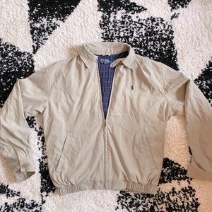 Classic Men’s Polo Golf Jacket - Cream